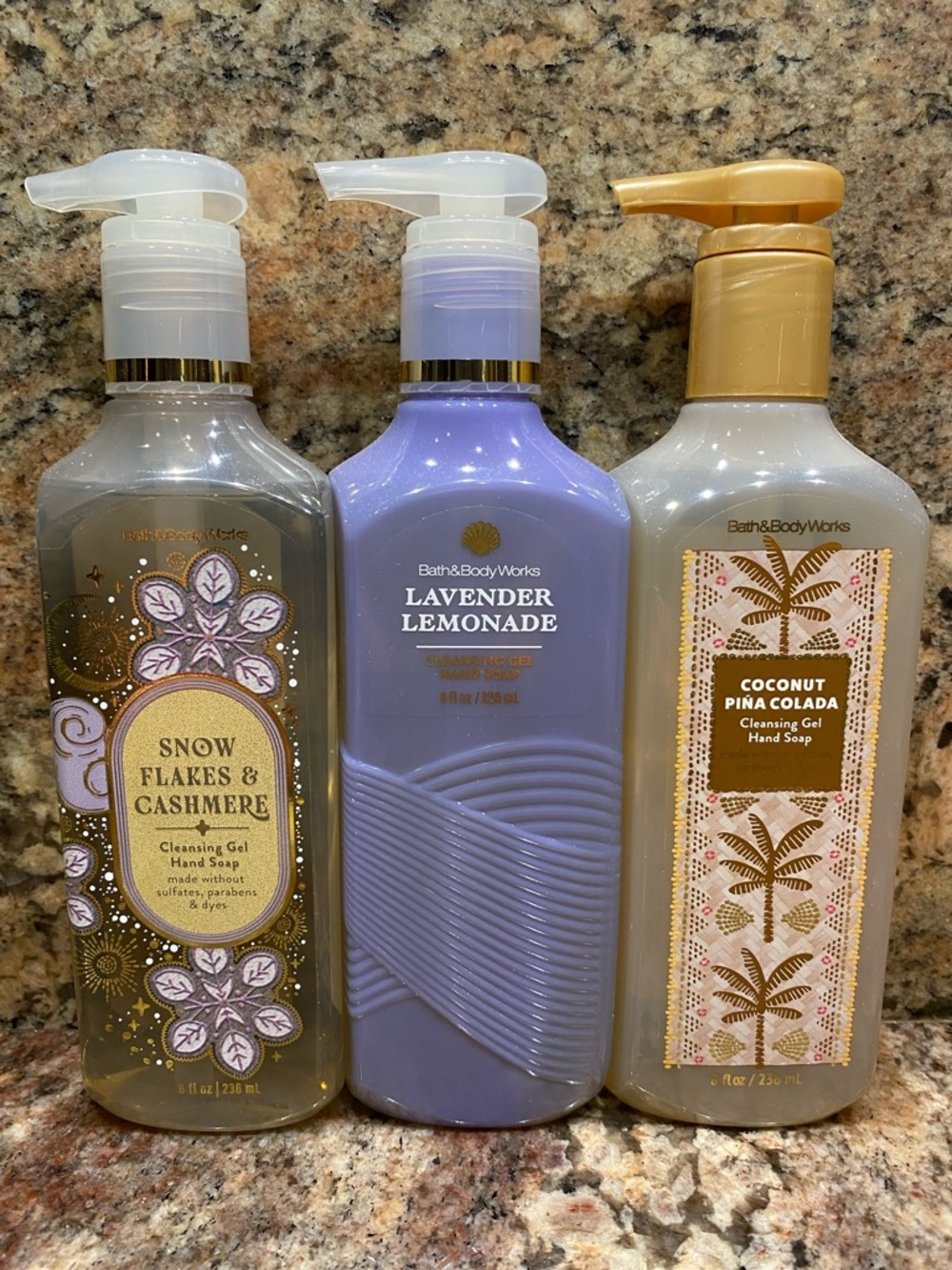(3) - Variety Set: B&BW Cleansing GEL Hand Soaps, 8.0 fl oz, NWT, pictured above